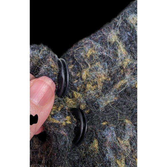 Vintage Lineamaglia Italian Alpaca Mohair Earth Tone Cardigan Size Large - Picture 3 of 9